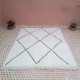 White Beni Ouarain rug