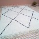 Tapis Beni Ouarain blanc
